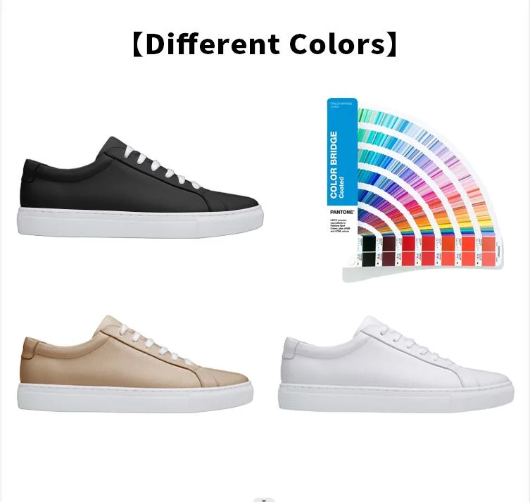 New Custom Footwear Walking Style Shoe Casual Sneakers PU Leather Men Shoes