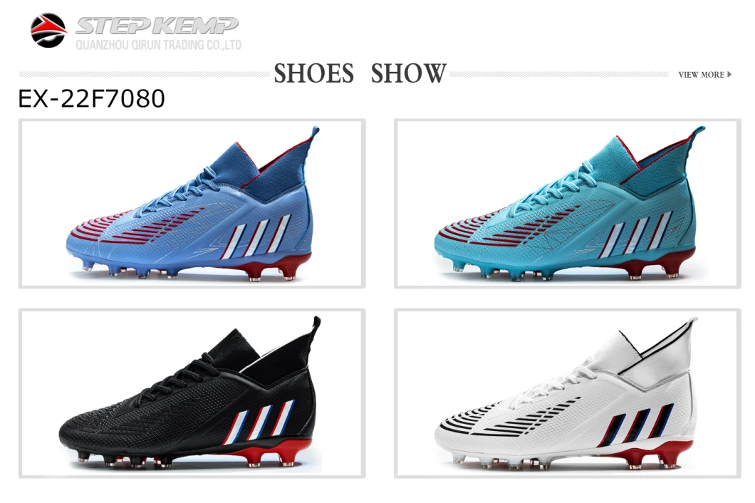 Professional High- Top Rubber TPU Sole Football Boots Men Soccer Shoes Ex-22f7080