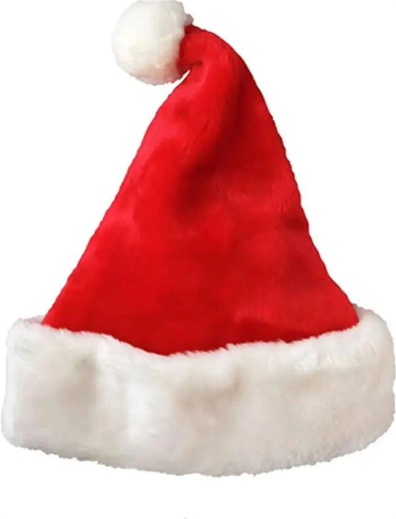 Plush Kids Adult Promotional Red and White Custom Giant Santa Hat