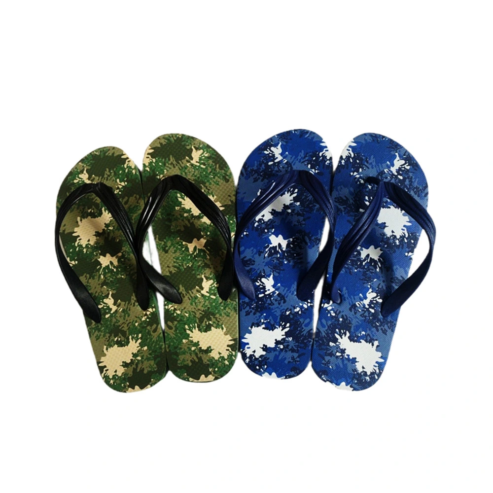 New Summer Flip Flop PE for Outdoor Sandals Blank Printed Slipper Men Shoes