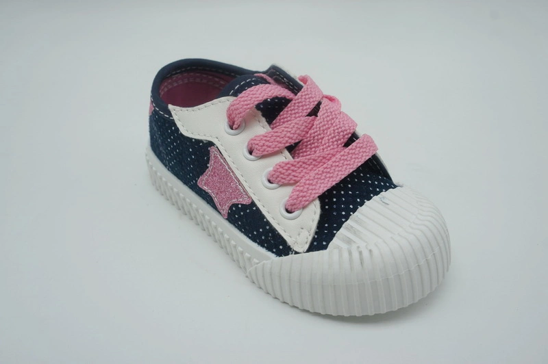 Injection Kids Shoes Fashion Sneaker for Girls Footwear Canvas Shoes