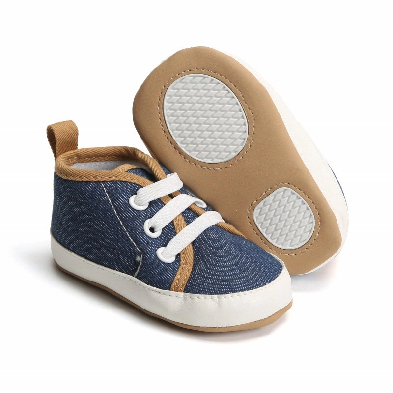 Online Baby Boy Casual Shoes Canvas Material Soft Sole Wholesale Prewalking