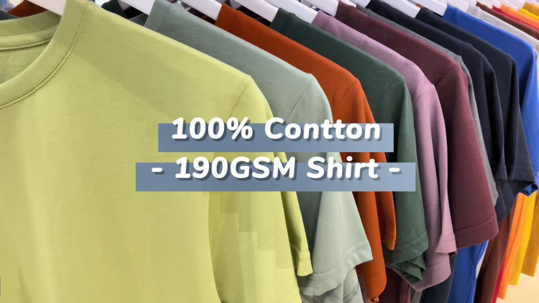 Wholesale Custom Men&prime; S T Shirt Clothing Embroidered Printing Logo T Shirts Pima 100% Cotton T-Shirt Design Own Logo Plain Blank T Shirt