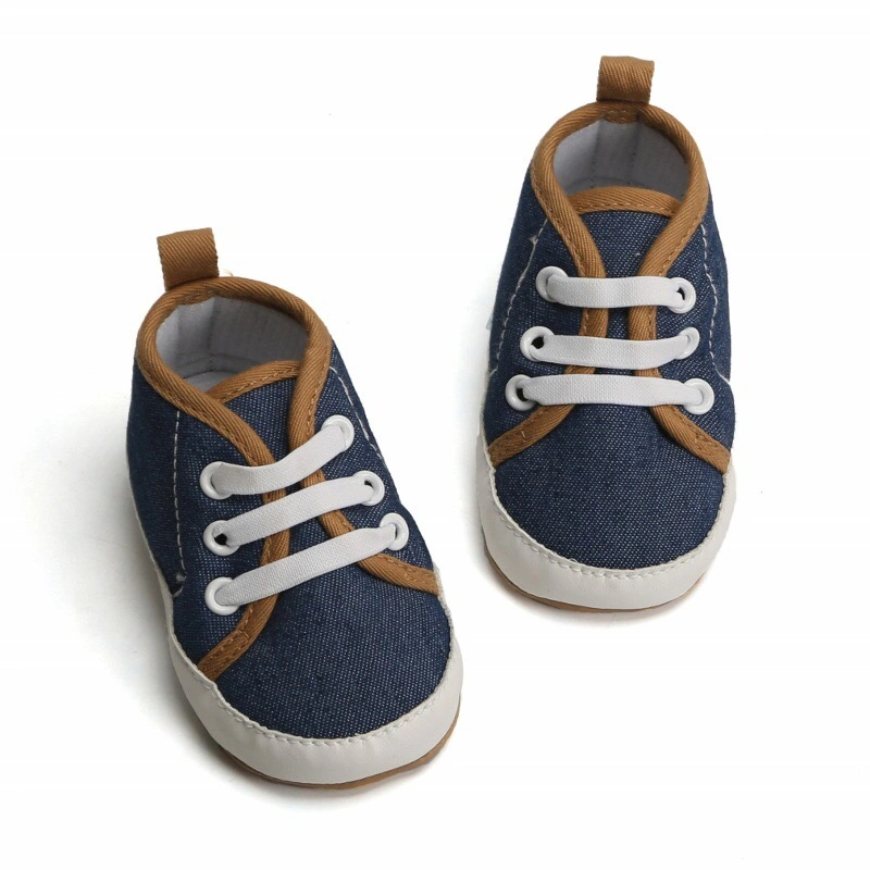 Online Baby Boy Casual Shoes Canvas Material Soft Sole Wholesale Prewalking