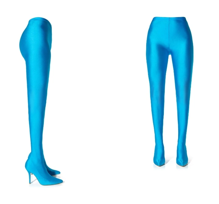 Amazon Hot Selling Star Stretch Stiletto Pant Boot in Fuchsia