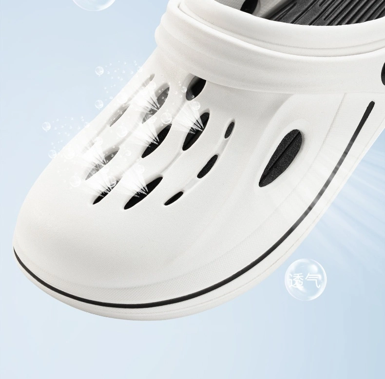 Fashion Trendy Classic Clogs Black White Men Sandals Tiktok Hot Selling Custom Logo
