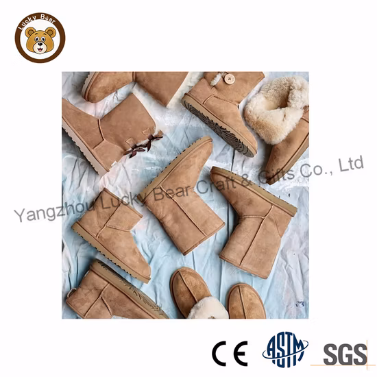 Men Cow Suede Winter Shoes Warm Snow Boots Waterproof Boots